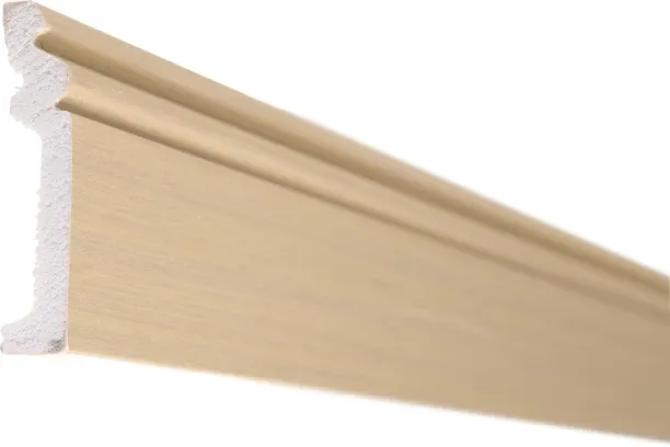 Pedross Polymer Skirting Plastic 80mm - Seashell 2400 x 80 x 2mm used with Laminate Flooring