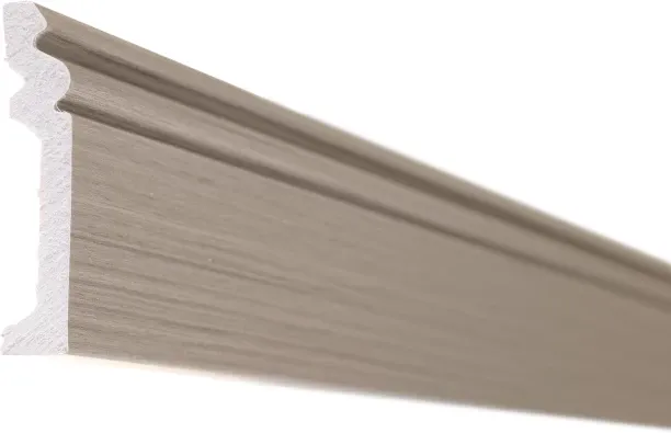 Pedross Polymer Skirting Plastic 80mm - Gun Metal 2400 x 80 x 2mm used with Laminate Flooring