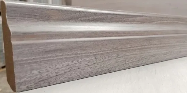 PEDROSS Skirting Fur Oak MDF Gloss Finnish 80mm x 14mm x 2400mm for Laminate Flooring