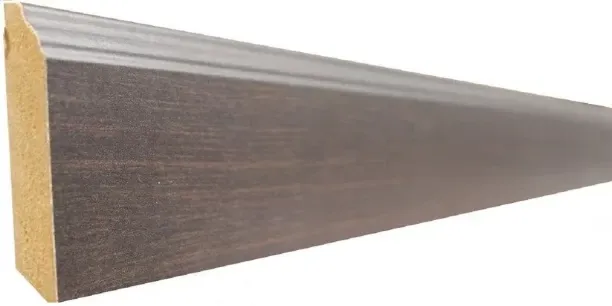 Pedross Skirting Dark Cocoa MDF Wrapped 100mm x 14mm x 2250mm for Laminate Flooring