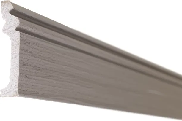 Pedross Polymer Skirting Plastic 80mm - Attic Grey 2400 x 80 x 2mm Laminate Flooring
