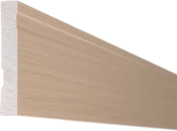 Pedross Polymer Skirting Plastic 100mm - Echo Oak 2400 x 100 x 2mm used with Laminate Flooring