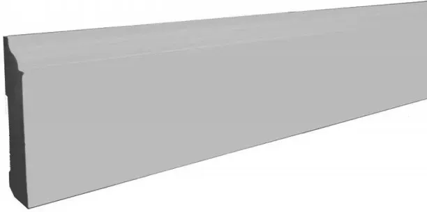Pedross Skirting White Paintable - 80mm height for Laminate Flooring