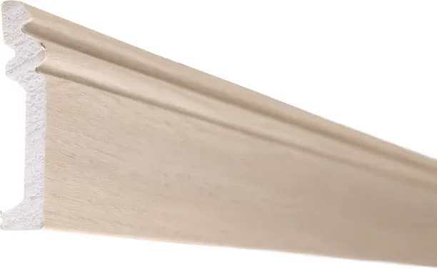Pedross Polymer Skirting Plastic 80mm - Slate Grey 2400 x 80 x 2mm used with Laminate Flooring