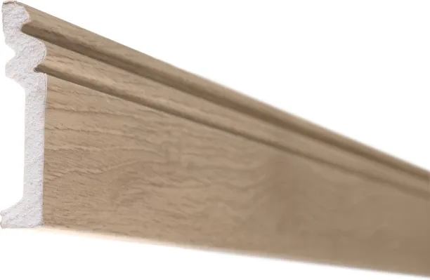Pedross Polymer Skirting Plastic 80mm - Honeydew 2400 x 80 x 2mm used with Laminate Flooring
