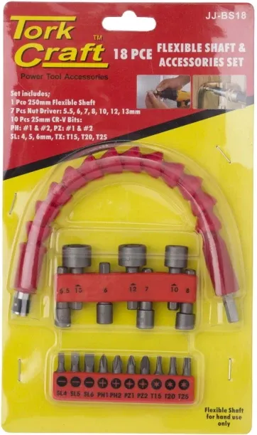 Tork Craft Flex Shaft & Nuts Single Sided Socket Wrench