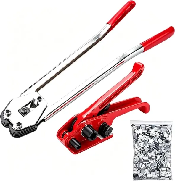 LIUHUI Binding Tool Kit for Strapping - Poly Strapping Tensioner Cutter & Sealer Manual Banding Too…