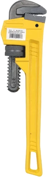 AIYI 12 Inch Heavy Duty Pipe Wrench, Adjustable Plumbing Wrench AY141-013 Single Sided Pipe Wrench