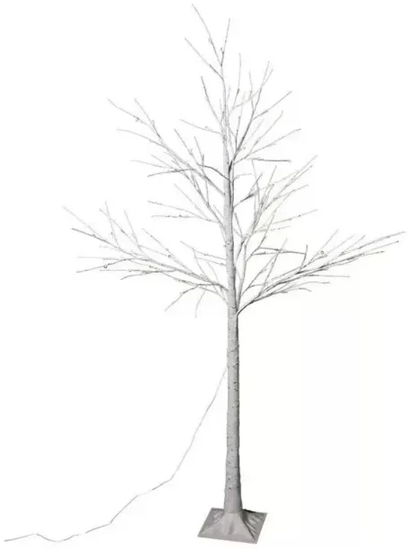 Maisonware 120cm USB White Indoor Branch Christmas Tree with LED lights Artificial Christmas Tree