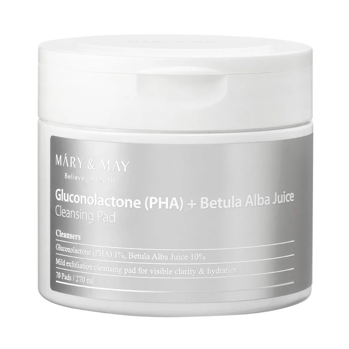 Gluconolactone (PHA) + Betula Alba Juice Cleansing Pad