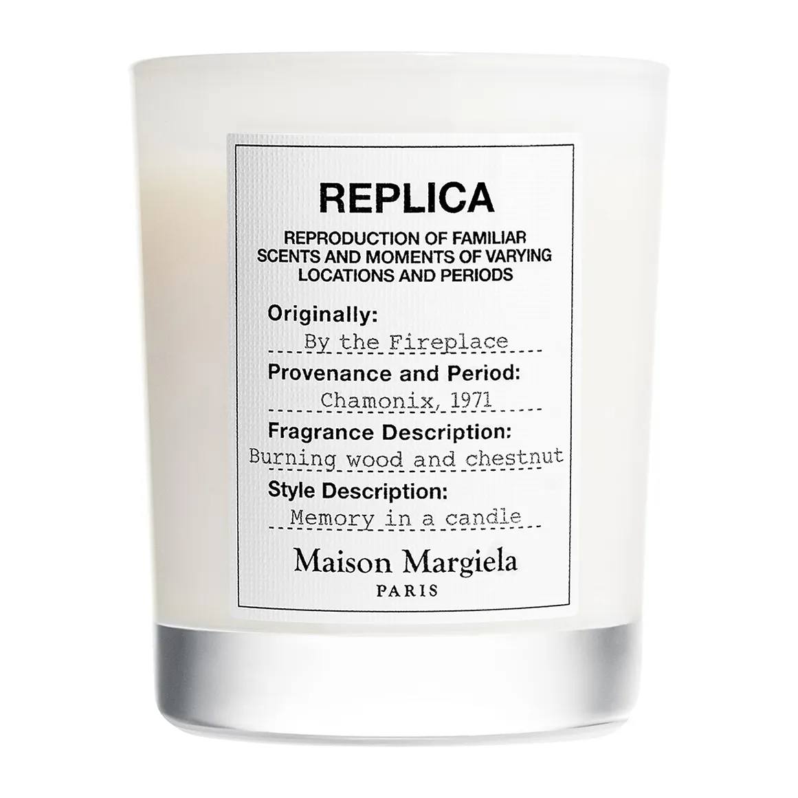 Replica By The Fireplace Candle
