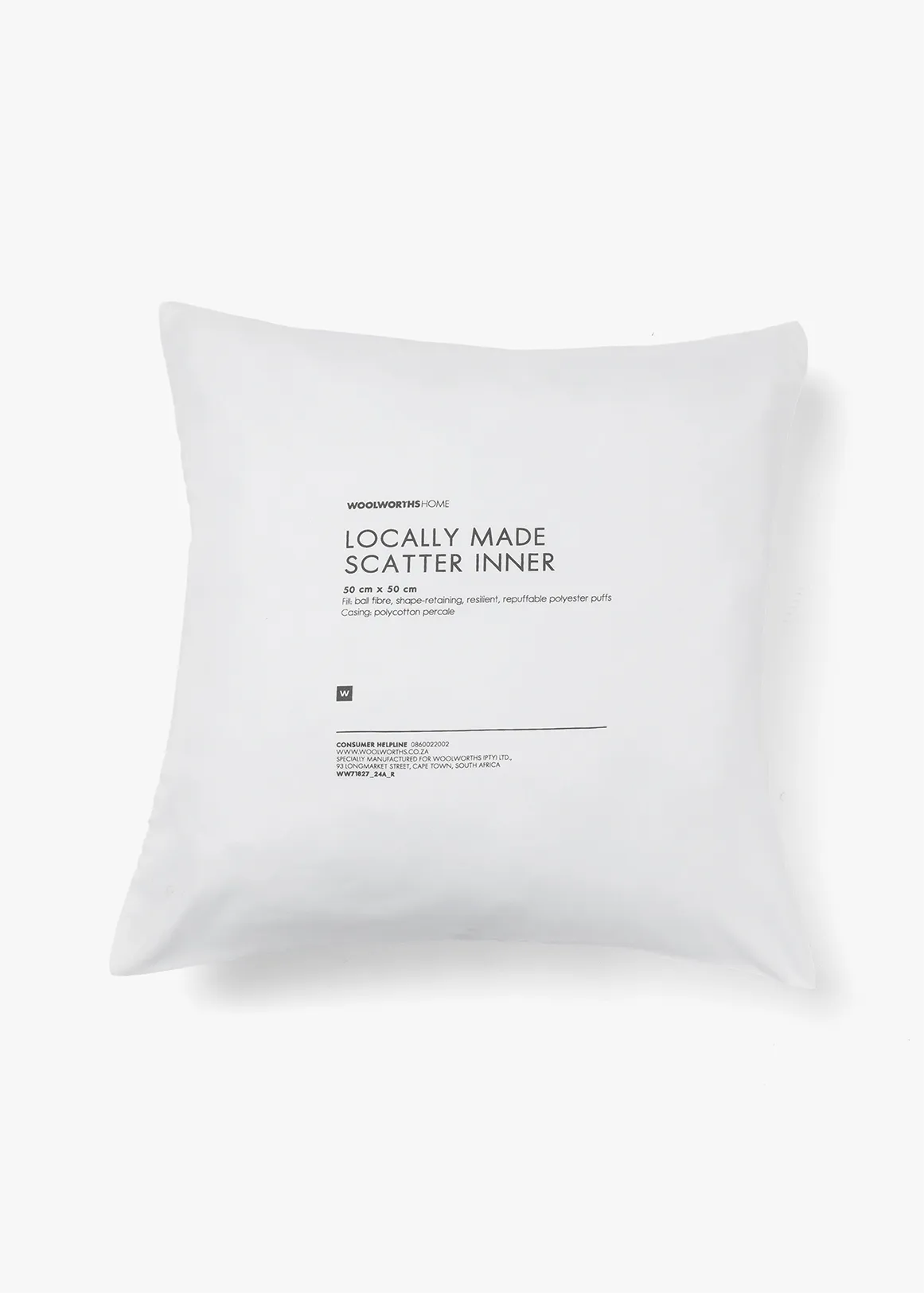 Ball Fibre Scatter Cushion Inner 50x50cm