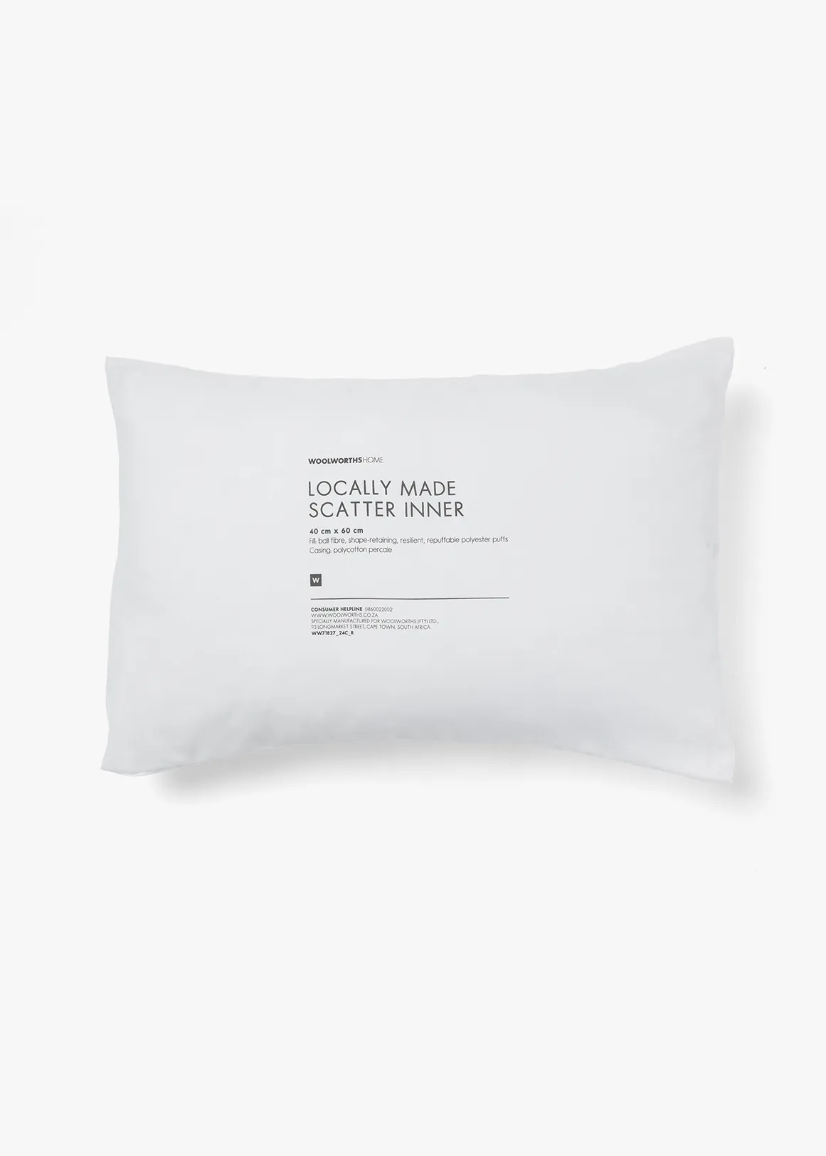 Ball Fibre Scatter Cushion Inner 60x40cm