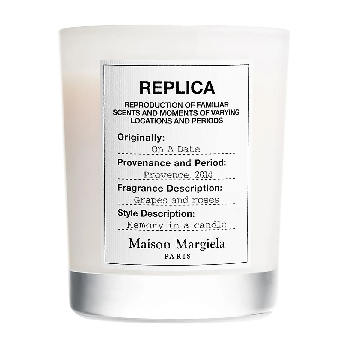 Replica On A Date Candle