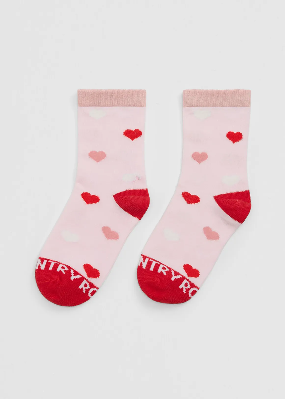 Organically Grown Cotton Blend Heart Sock