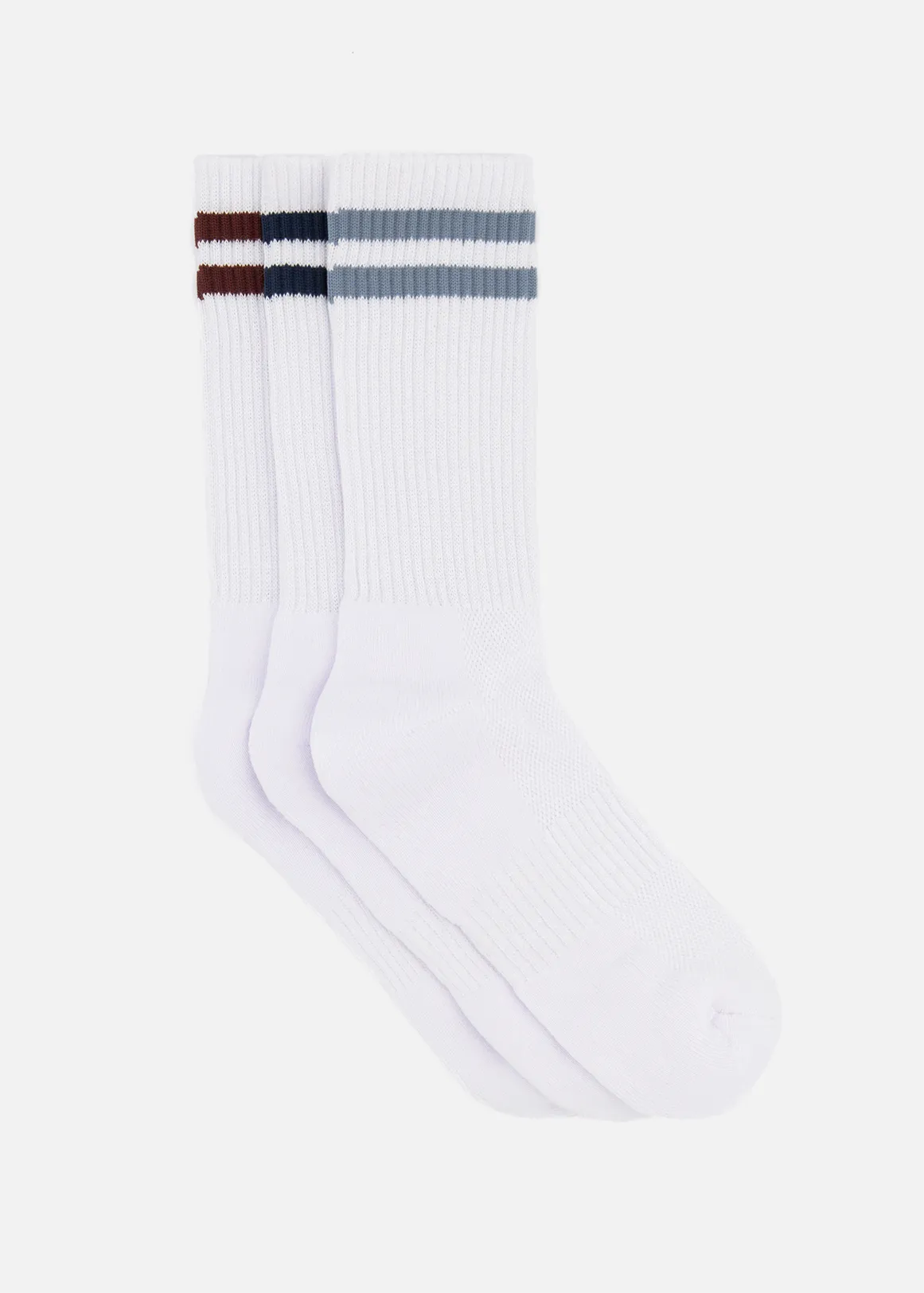 Striped Cotton Rich Tennis Socks 3 Pack