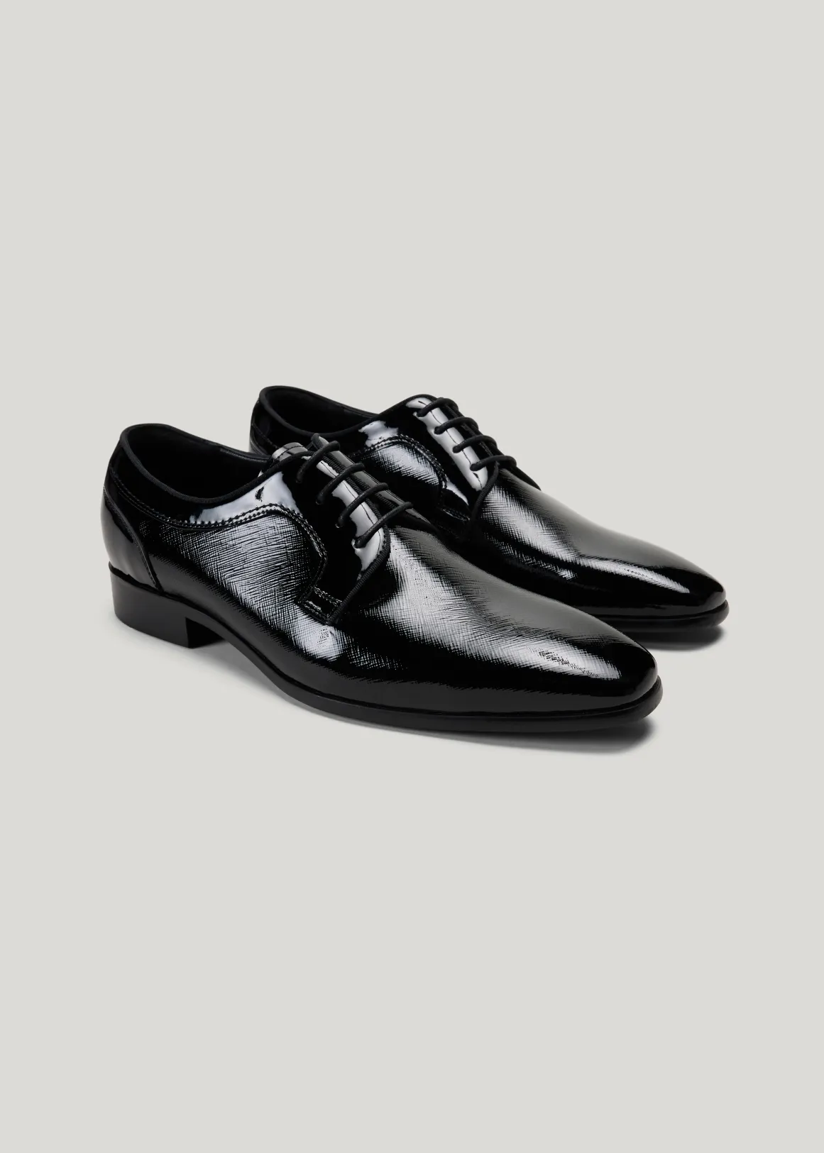 Patent Derby Lace Up