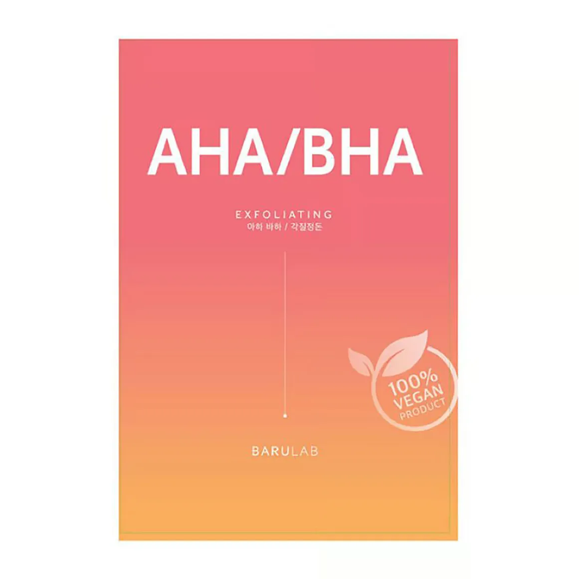 The Clean Vegan AHA/BHA Sheet Mask
