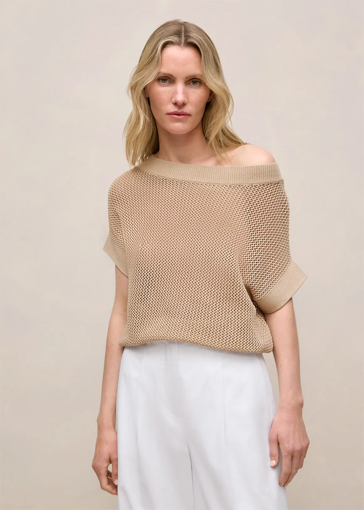 Open Knit Tee